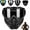 Grey, variant on Detachable Full Face Goggle Mask, Goggle Mask Anti-Dust, Anti-Fog HD Lens, Large Viewing Hood Motorcycle Cycling Ski