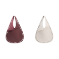 thumbnail image 1 of Mujeres PU Punk Backle Bag Sackle Assily Bols Diseñador (vino) Rojo, 1 of 8