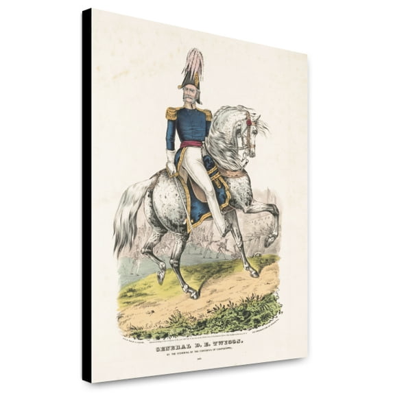 Canvas Print: General D.E. Twiggs: At The Storming Of The Fortress Of