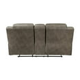 thumbnail image 4 of Lexicon Hazen Microfiber Manual Double Reclining Love Seat in Brown, 4 of 5