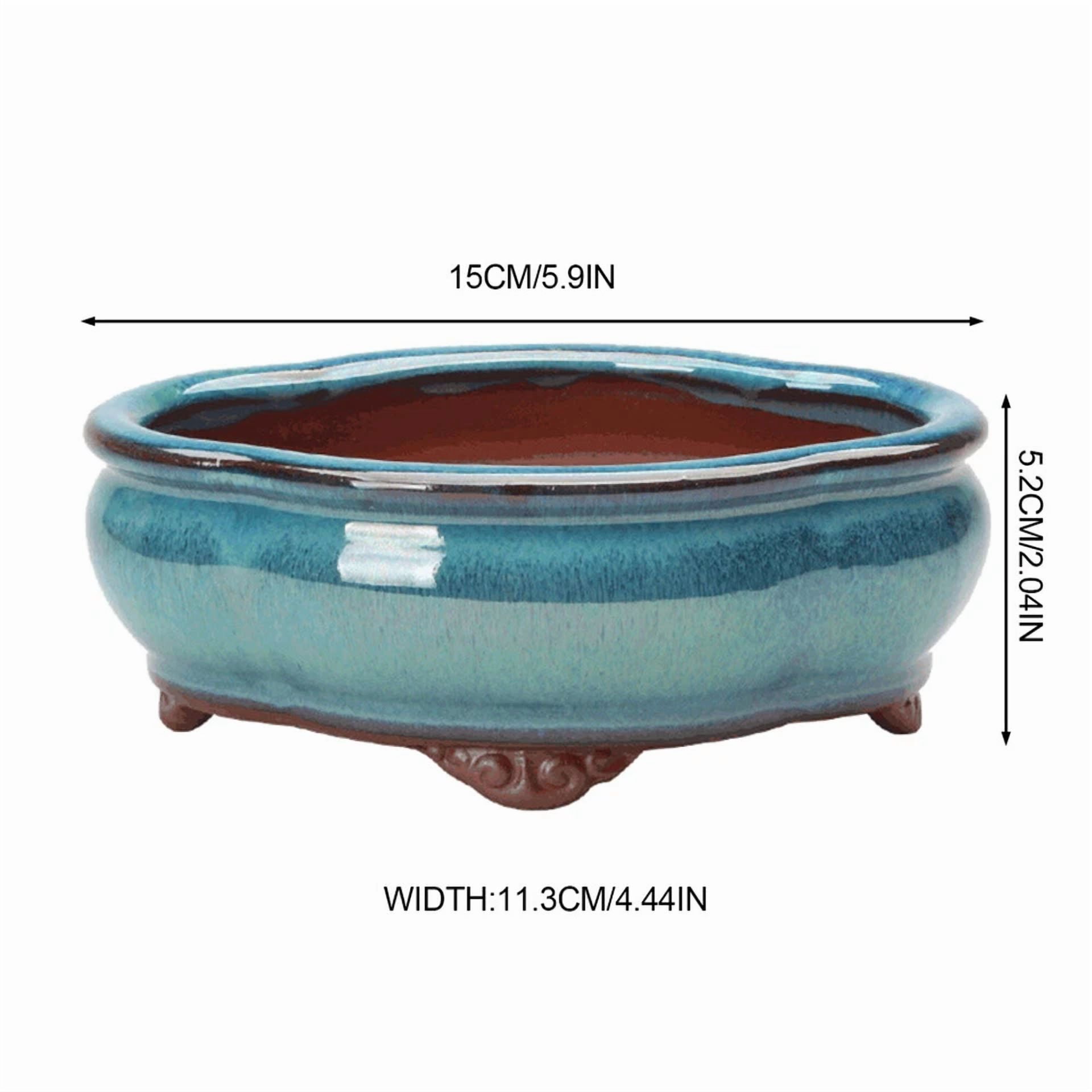 PURELY- Ceramic Garden Planter Pots Handmade Succulent Miniature Flower Pots Decoration