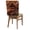 Brown, variant on Gray Marble Chair Back Covers, Farmhouse Vintage Abstract Ombre Texture Removable Chair Covers for Dining Chairs Set of 6, Washable Chairs Slipcovers Back Seat Protector for Wedding Party 19"x20"