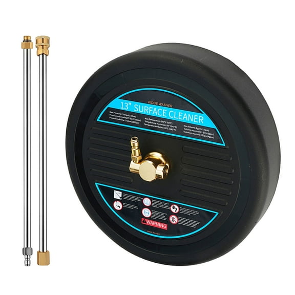 13Inch High Pressure Floor Scrubber 13'' Pressure Washer Surfaces Cleaner, 2500PSI For Outdoor Cleaning