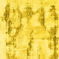 thumbnail image 1 of Ahgly Company Indoor Square Abstract Yellow Modern Area Rugs, 6' Square, 1 of 4