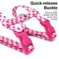 thumbnail image 4 of azuza Cat Harness and Leash Set for Safe Walking and Travel, Cat Harness Escape Proof Lightweight Size Adjustable Soft Material for Small Large Cats, Pink Plaid, 4 of 7