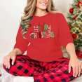 thumbnail image 7 of Christmas Trees Sweatshirt for Women Merry and Bright Christmas Shirts Xmas Holiday Party Long Sleeve Pullover Tops, 7 of 7