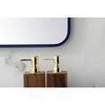 thumbnail image 4 of Living District MR802736BL 27 x 36 in. Soft Corner Metal Rectangular Mirror, Blue, 4 of 6