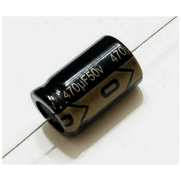 470uF 50V, Axial Electrolytic Capacitor, Polarized, Tolerance ±20%