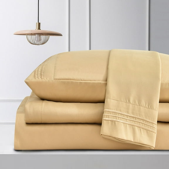 Luxury Bamboo Sheets,Queen King Full Twin Split Size, Deep Pocket Fitted Sheets