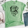 thumbnail image 2 of Hipster Dog Shirt, Unisex Women's Men's Shirt, Dog Lover Shirt, Dog Shirt, Dog Glasses Shirt, Dog Nerd Tee, Heather Apple Green, Medium, 2 of 6