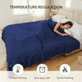 thumbnail image 4 of SUNNY HEAT Electric Heated Blanket 72"x84" Full Size Warm for Whole Body, 4 Heating Levels and 10 Hours Auto-off Overheating Protection - Midnight Blue, 4 of 6