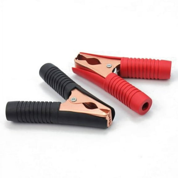 2 Pcs Power Socket Adapter Test Alligator Clamp Clip Battery Clips Car Battery Cable Accumulator Clip