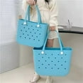 thumbnail image 4 of ROVTIULI 14x11.8x5 Inch Bag Fashionable Beach Bag Trendy Colors, Sturdy Handles Must-Have for Women & Moms, 4 of 7