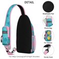 thumbnail image 3 of Adorable Cute Design Hedgehog Lightweight Sling Bag for Women Men – Adjustable shoulder strap, Secure zipper pockets, Reinforced stitching – Artistic Pattern Design for Travel, Hiking, Outdoor, 3 of 5