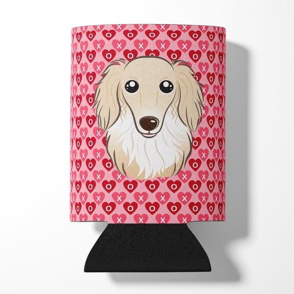 Longhair Creme Dachshund Can or Bottle Hugger