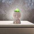 thumbnail image 4 of Face Planter Pot, Resin Multipurpose Lightweight Female Face Flower Pot  for Indoor Plants, 4 of 8
