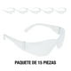 thumbnail image 2 of Lentes de Seguridad Infra Visión 3000 Mica Transparente de Alta Protección Antipolvo y Antirayaduras Uso Industrial para Trabajo, Taller y Construcción Pack de 15 Piezas, 2 of 4