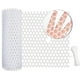 thumbnail image 3 of Malla de alambre de plástico reutilizable para cercas de gallinero, ligera, duradera, hexagonal, para proyectos de bricolaje, para jardín, color blanco, 3 of 5