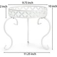 thumbnail image 2 of Metal Round Plant Stand Rustproof Iron Flower Pot Holder Support Heavy Duty Single Plant Pedestal Modern Potted Display Rack for Indoor Outdoor Kitchen Home Bedroom Patio Ba, 2 of 8