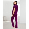 thumbnail image 3 of Ensembles de Pyjama pour Femmes - Haut de Pyjama à Col Cranté et Pantalon de Pyjama - Logo de Pyjama pour Femmes, 3 of 5