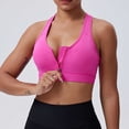 thumbnail image 3 of Timegard Sports Bras for Women Front Closure Zipper Racerback Breathable Workout Gym Bras with Support, 3 of 6
