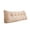 Yellow, variant on Tufted Headboard Backrest Cushion with Side Pocket, Long Wedge Reading Pillow for Bed Sofa Dorm, Soft Support Pillow for Reading TV and Bedroom Lounging, 23.62 Inch, Black