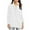 01-White, variant on BiZtdJrK Half Button Sweatshirt Women Lapel Long Sleeve Polo Sweatshirts Lightweight Casual Solid Pullover Tops with Pockets Black S