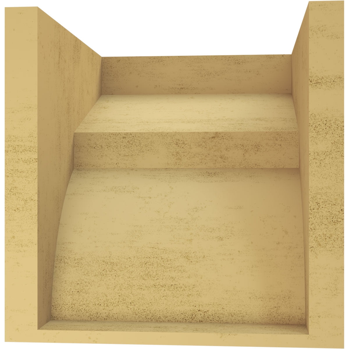 10"W x 10"D x 10"H Wide Monterey Rough Cedar Woodgrain TimberThane Corbel, Primed Tan