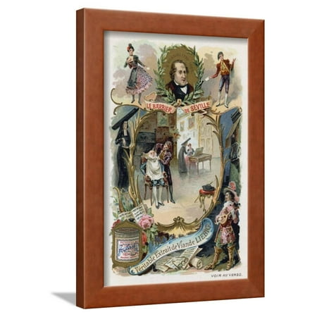 The Barber of Seville Framed Print Wall Art By Gioachino (Best Barber Of Seville Recording)