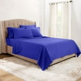 thumbnail image 3 of Clara Clark  Hotel Luxury 6 Piece Sheet Set - Super Soft Bedding Sheets & Pillowcases Full - Royal Blue, 3 of 5