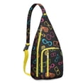 thumbnail image 1 of Fashion Colorful Abstract Sling Backpack - Artistic Brushstroke Print Crossbody Bag (Gallery-Worthy Design, Breathable & Tear-Resistant), 1 of 4