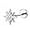 Star 1PC, variant on Limerencia Titanium F136 Hypoallergenic Flat Back Stud Earrings for Cartilage/Nose/Lip Piercing for Men and Women（1Pc)