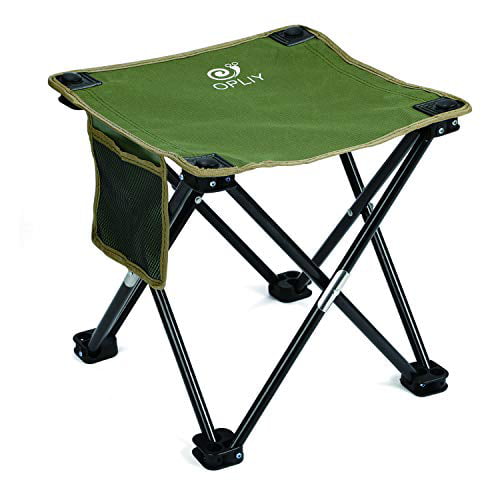 Opliy Camping Stool, Folding Samll Chair Portable Camp Stool For Camping  Fishing Hiking Gardening And Beach, Camping Seat With Carry Bag (Green, L  
