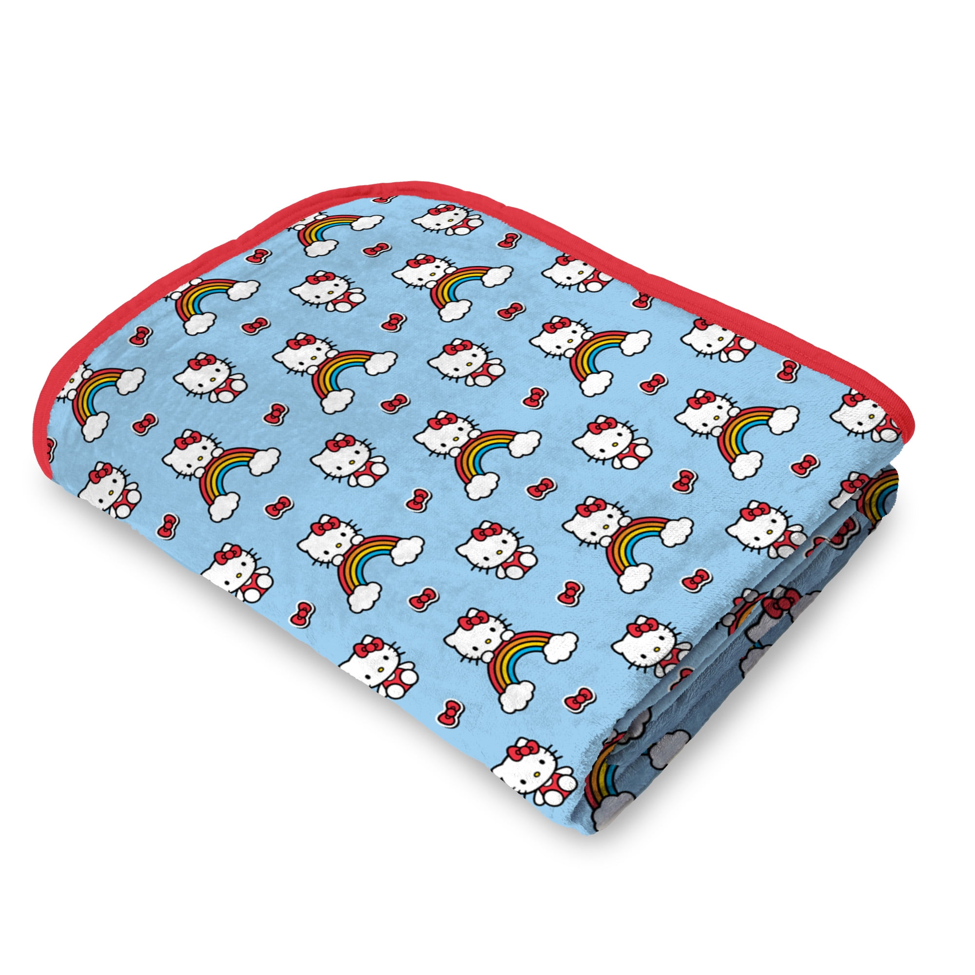 Hello Kitty Clouds and Bows Cloud Throw Blanket 90x90 inches