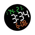 thumbnail image 2 of pitrice Wall Clock USB Powered Clock Digital Clock for Living Room Mixed Light, 2 of 8