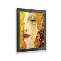 Golden Tears by Gustav Klimt Framed Wall Art Print, Wonderful Living Room or Office Wall Decor, Modern Art Print, 11x14, 2430BW