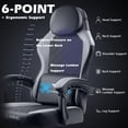 thumbnail image 2 of Waleaf Ergonomic Adult Gamer Chair, 330 lb Computer Chair, Racing Gaming Office Chair, Gamer Height Adjustable Swivel Chair with Lumbar Support and Headrest, 2 of 8
