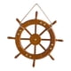 thumbnail image 3 of Decoración de rueda de barco de madera náutica, decoración de arte de pared de dirección de barco de barco, adorno colgante de pared de rueda de barco Sunnimix Dirección de Embarcaciones Náuticas, 3 of 8