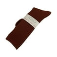 thumbnail image 1 of 1 Pair Ribbed Mid-tube Thick Warm Ladies Socks Winter Simple Casual Solid Color Sports Socks, 1 of 9