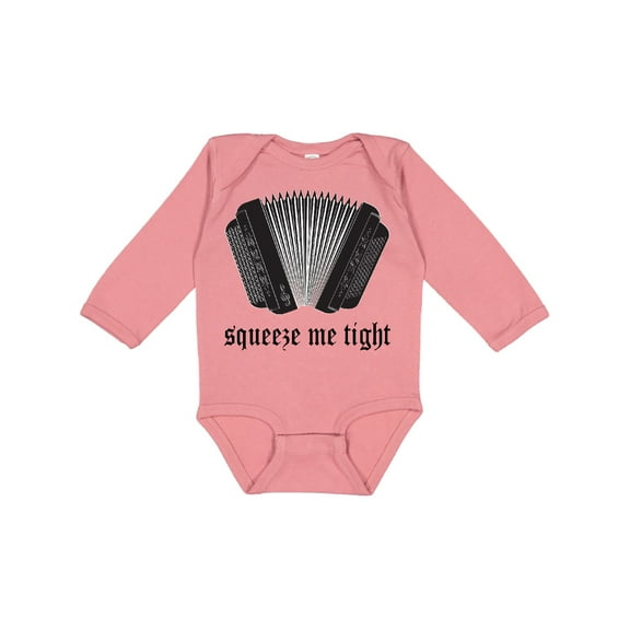 Inktastic Squeeze Me Accordion Music Boys or Girls Long Sleeve Baby Bodysuit