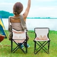thumbnail image 5 of Outdoor Folding Chair 14.46x14.46x22.83 Inches, Camping Folding Chair Easy to Carry Ideal for Outdoor Picnics Camping Park Fishing Orange Tree, 5 of 8