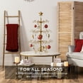 thumbnail image 3 of Best Choice Products 3ft Wrought Iron Ornament Display Christmas Tree w/ Easy Assembly, Stand - Gold, 3 of 7