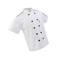 thumbnail image 2 of VONKY Men Women Short Sleeve , Restaurant Chef Jacket Kitchen Coat XL White, 2 of 8