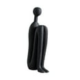 thumbnail image 4 of QSTDGVPW Abstract Figure Sculpture Ceramic for Cabinet Dining Table Table Centerpiece Black, 4 of 9
