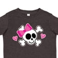 thumbnail image 4 of Inktastic Valentine Holiday Girls Skull Girls Toddler T-Shirt, 4 of 5