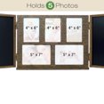thumbnail image 7 of Excello Global Products Barndoor Rustic Wood Collage Picture Frame with 2 Magnetic Chalkboard Door - Holds 4x6 and 5x7 photos - EGP-HD-0413, 7 of 7