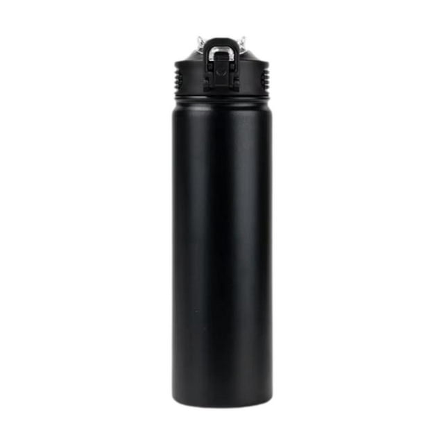 Botella de agua de Acero inoxidable Macarena 750 ml con tapa a prueba de fugas Negro