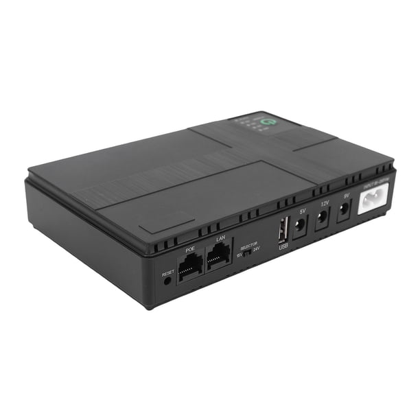 Mini UPS De Respaldo De Batería, Fuente De Alimentación Ininterrumpida Con Batería De Litio Recargable De 10400 MAh, Salida De 18 W Para Enrutador, Módem, Cámara De Seguridad,