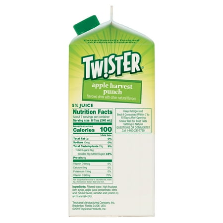 Tw!ster Berry Punch Flavored Drink 59 Fluid Ounce Paper Carton