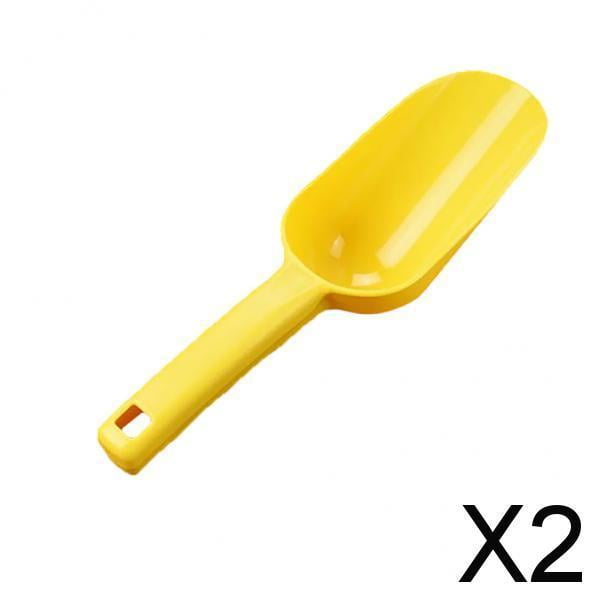 Cucharadas de hielo,pala de hielo,Pala de grano,Cubo de grano,Pala de harina,Herramientas de barra,Artículos de bar de plástico,Alimentador de comida de cocina 2 piezas